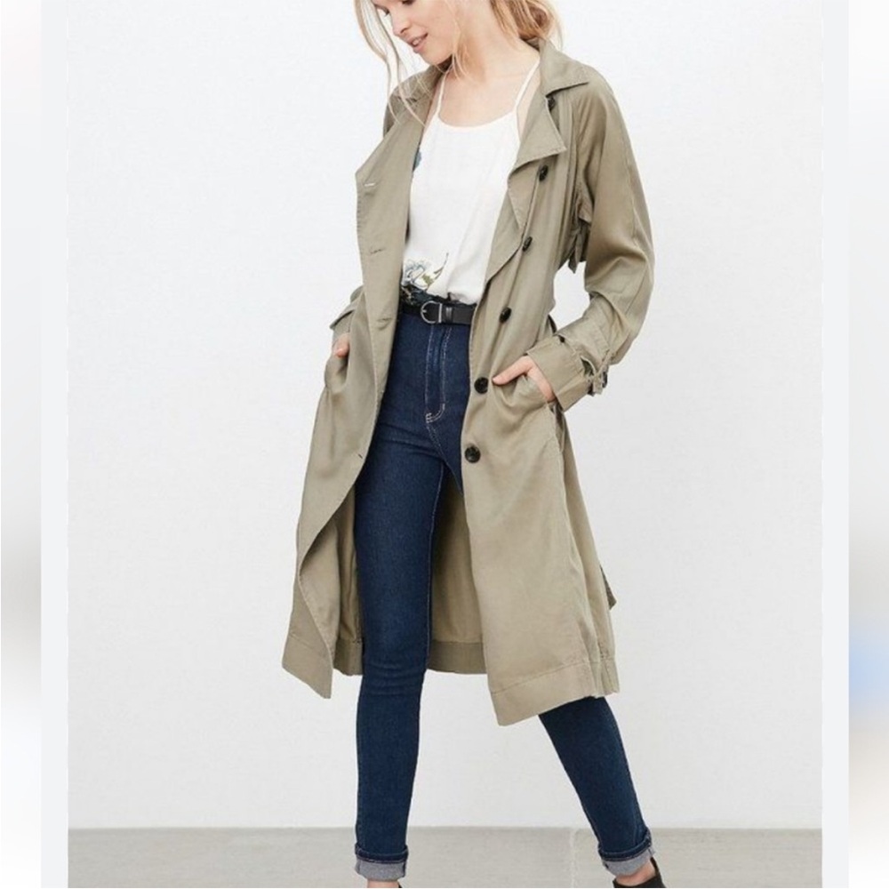silence + noise Lauren Duster Trench Coat